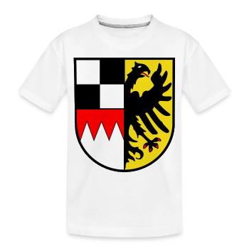 Armoiries de moyenne franconie - T-shirt bio Premium Enfant - blanc - Devant