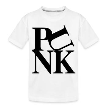 Punk - Kids' Premium Organic T-Shirt - white - Front