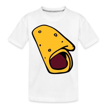 crepe galette saucisse - T-shirt bio Premium Enfant - blanc - Devant