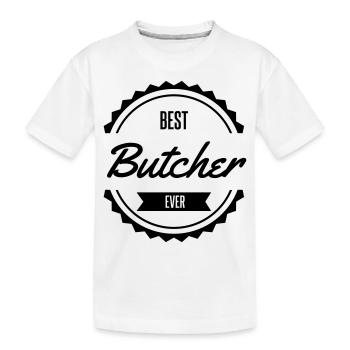 best butcher Metzger boucher - T-shirt bio Premium Enfant - blanc - Devant