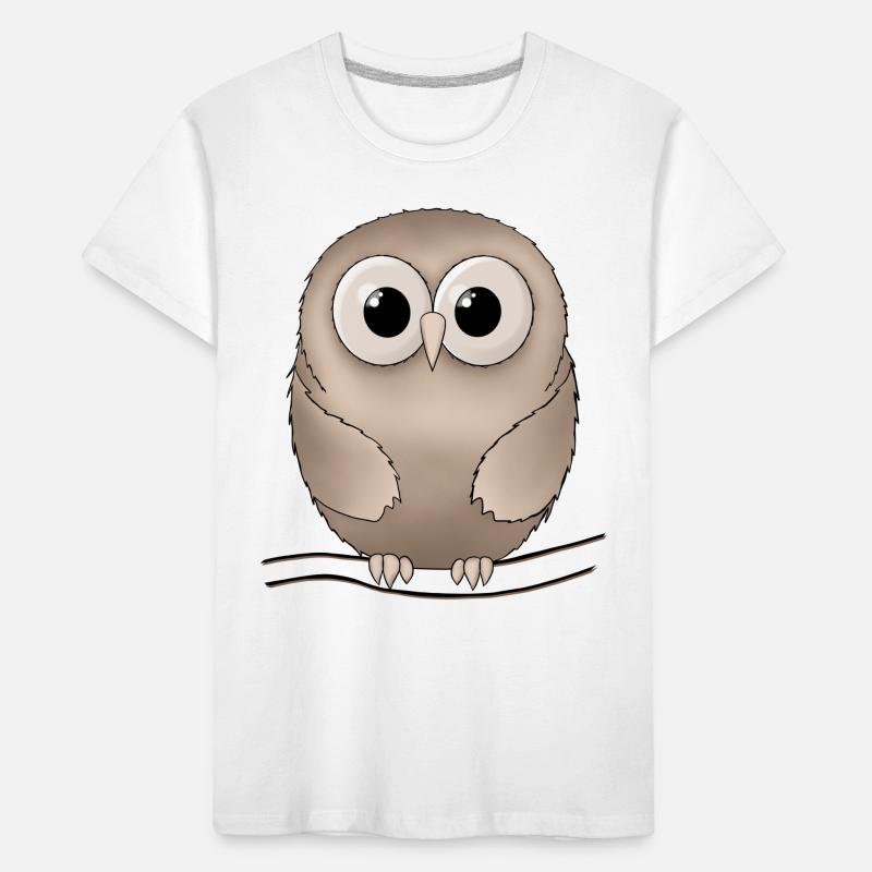 Eule Kinder Premium Bio T-Shirt