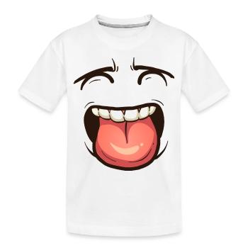 Smile - Kinder Premium Bio T-Shirt - Weiß - Vorne