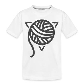 La Pelote de Laine grunge - T-shirt bio Premium Enfant - blanc - Devant