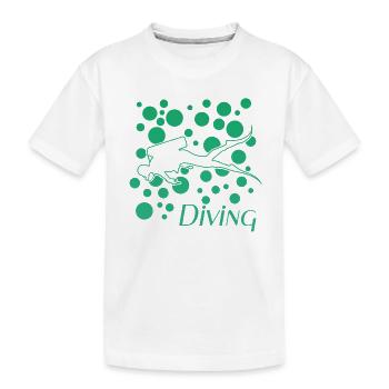 Scuba diving - Kinder Premium Bio T-Shirt - Weiß - Vorne
