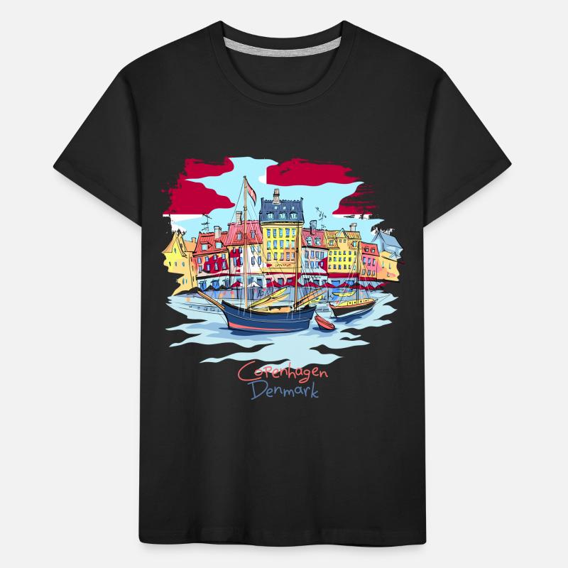 Denmark Copenhagen Danish Danmark Tshirt Kids' Premium Organic T-Shirt