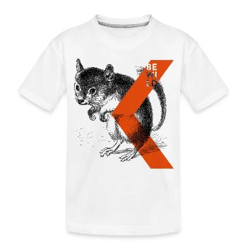ThinkBick FIF2 - Kinder Premium Bio T-Shirt - Weiß - Vorne