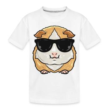 Meerschweinchen - Kinder Premium Bio T-Shirt - Weiß - Vorne