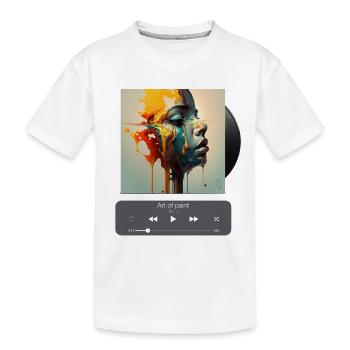 Art de la peinture, Pochette d’album, Art de la musique, Chemises AI - T-shirt bio Premium Enfant - blanc - Devant