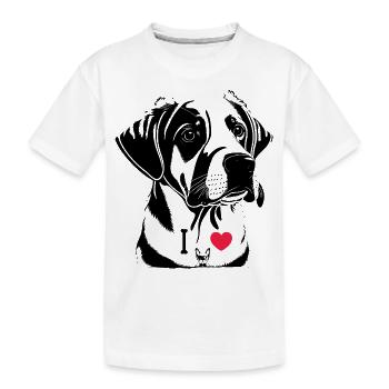 Lustige Hundeliebhaber Shirts, Hundeliebhaber Geschenke - Kinder Premium Bio T-Shirt - Weiß - Vorne