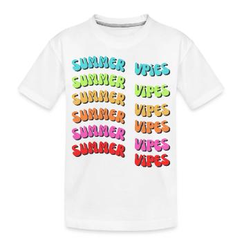 Rétro coloré - T-shirt bio Premium Enfant - blanc - Devant