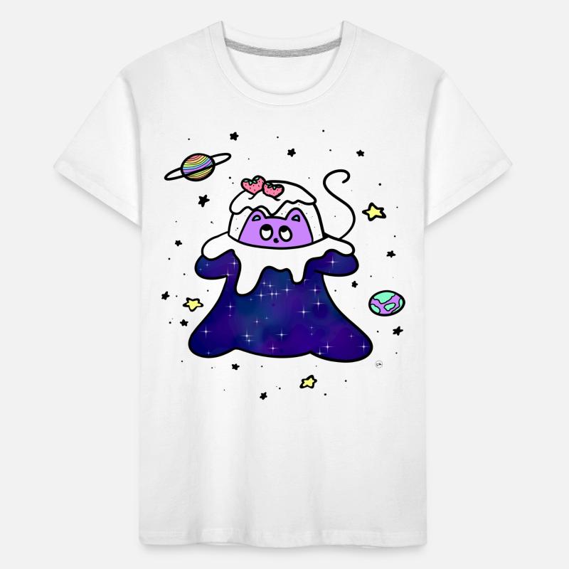 Chat spatial T-shirt bio Premium Enfant