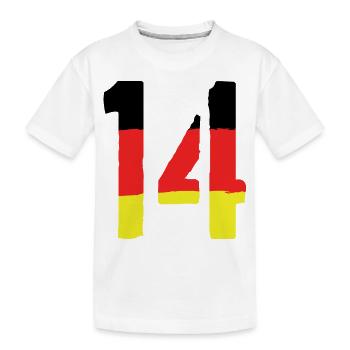 14 Symbole numérique Allemagne - T-shirt bio Premium Enfant - blanc - Devant