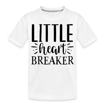 Design Little heart breaker - T-shirt bio Premium Enfant - blanc - Devant