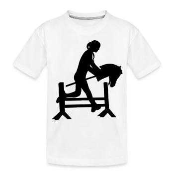 Hobby Horse Hobbyhorsing Rider - T-shirt bio Premium Enfant - blanc - Devant