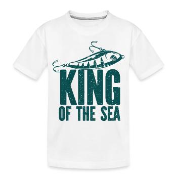 Angler Angelhaken Angelrute Sportfischer - Kinder Premium Bio T-Shirt - Weiß - Vorne