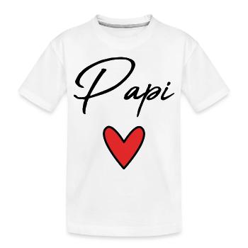 GRANDPA. DAD. FATHER'S DAY. HAPPY FATHER'S DAY - Kids' Premium Organic T-Shirt - white - Front