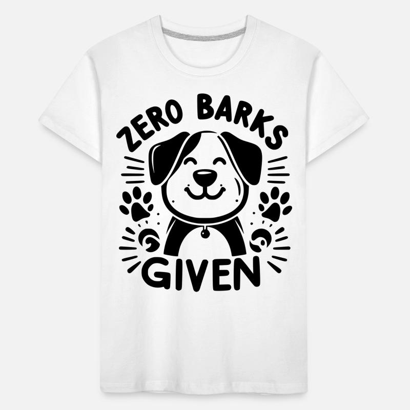 Zero Barks Given Kids' Premium Organic T-Shirt