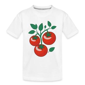 Tomatoes - Kids' Premium Organic T-Shirt - white - Front