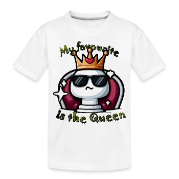 Königin im Glanz - Kinder Premium Bio T-Shirt - Weiß - Vorne