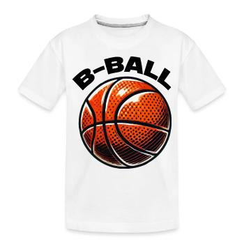 basket-ball - T-shirt bio Premium Enfant - blanc - Devant