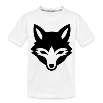 fox - Kids' Premium Organic T-Shirt - white - Front