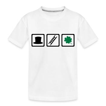 Schornsteinfeger - Kinder Premium Bio T-Shirt - Weiß - Vorne