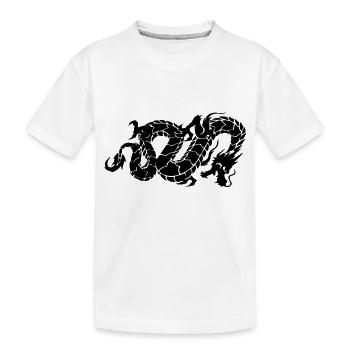 chinese dragon - Kinder Premium Bio T-Shirt - Weiß - Vorne