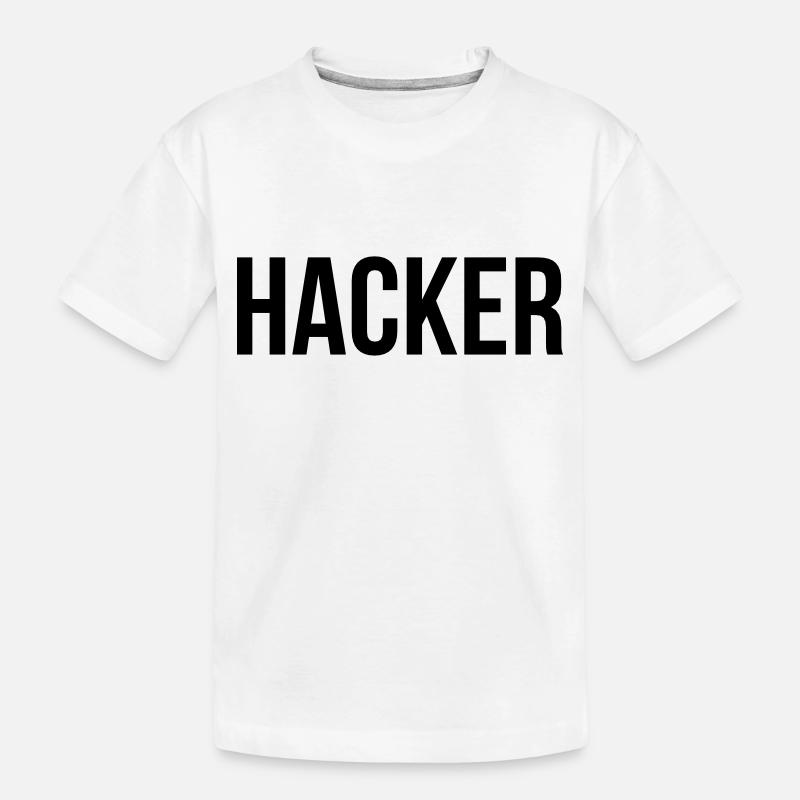 hacker - Kids' Premium Organic T-Shirt - white