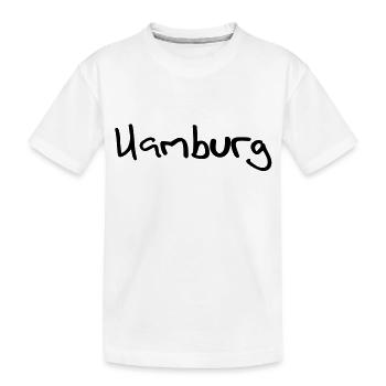 hamburg - Kinder Premium Bio T-Shirt - Weiß - Vorne