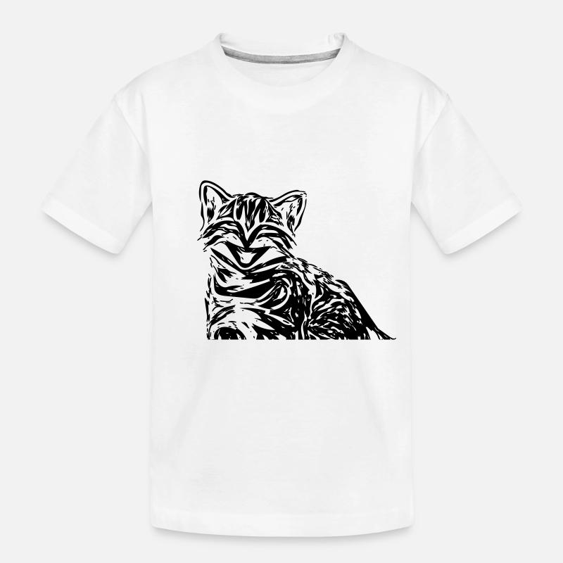 chat - T-shirt bio Premium Enfant - blanc