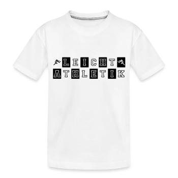 Athletics tiles - Kids' Premium Organic T-Shirt - white - Front
