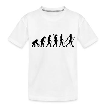 Évolution Nordic Walking - T-shirt bio Premium Enfant - blanc - Devant