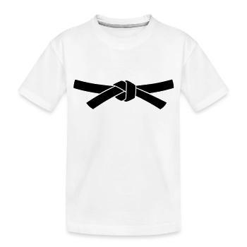 Ceinture - T-shirt bio Premium Enfant - blanc - Devant