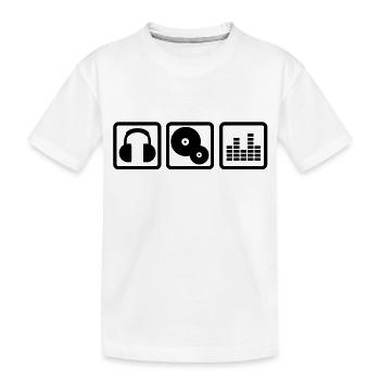 DJ - T-shirt bio Premium Enfant - blanc - Devant