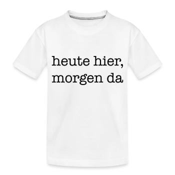 travel - Kids' Premium Organic T-Shirt - white - Front