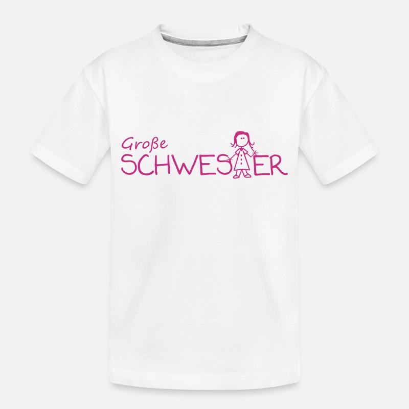 Große Schwester - Kinder Premium Bio T-Shirt - Weiß