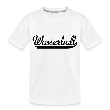Wasserball - Kinder Premium Bio T-Shirt - Weiß - Vorne
