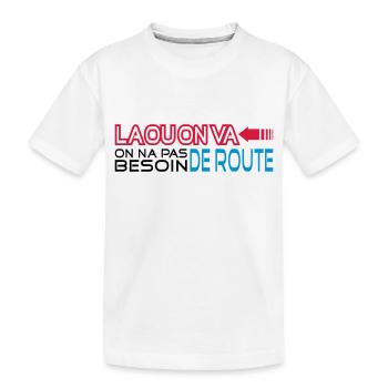 la ou on va - T-shirt bio Premium Enfant - blanc - Devant