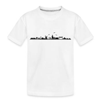 Skyline - Insel Usedom - Kinder Premium Bio T-Shirt - Weiß - Vorne