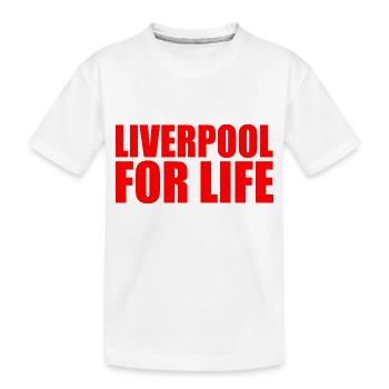 Liverpool - Kinder Premium Bio T-Shirt - Weiß - Vorne
