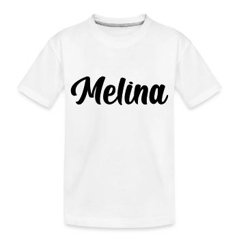 Melina - Kinder Premium Bio T-Shirt - Weiß - Vorne