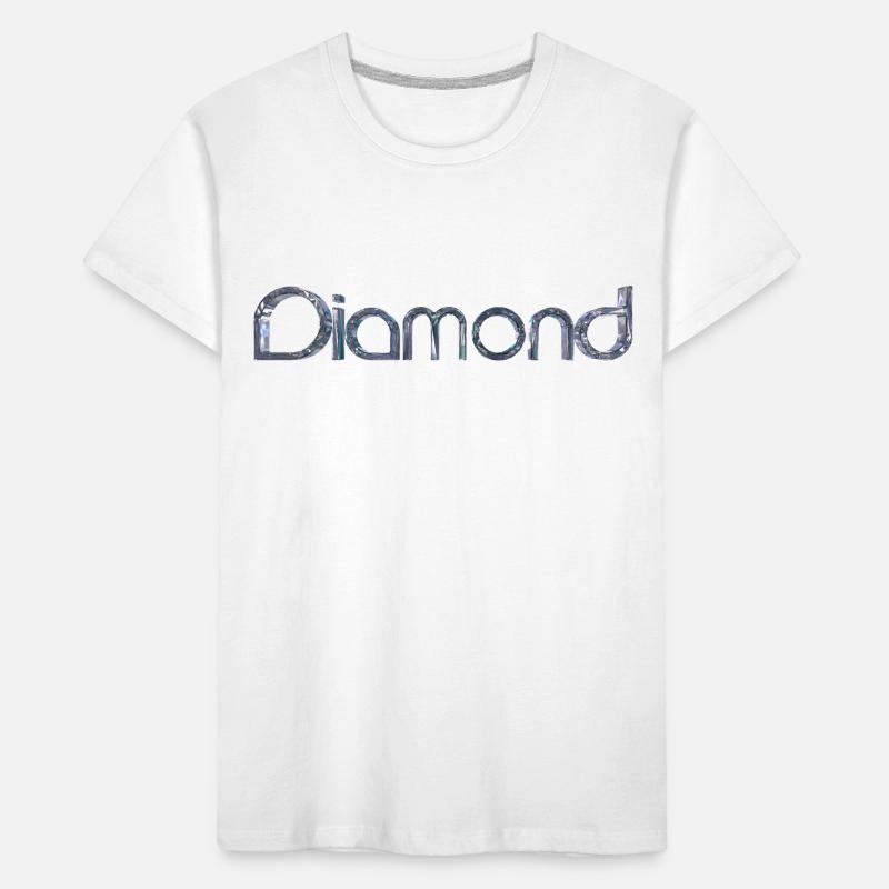 Diamond Stylized Text Kids' Premium Organic T-Shirt