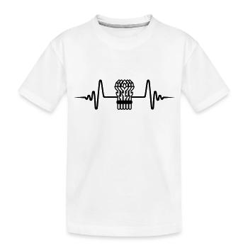 Spargel Puls - Kinder Premium Bio T-Shirt - Weiß - Vorne