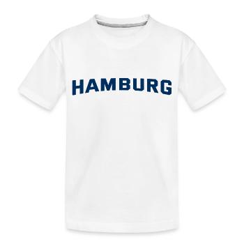 Hamburg Slogan - Hansestadt - Hamburger Hafen - Kinder Premium Bio T-Shirt - Weiß - Vorne