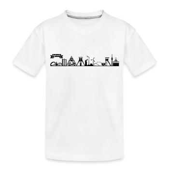 Skyline Ruhrpott - Kinder Premium Bio T-Shirt - Weiß - Vorne