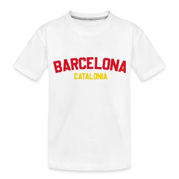 Barcelone - T-shirt bio Premium Enfant - blanc - Devant