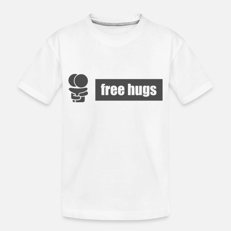 Câlins gratuits V.1 - T-shirt bio Premium Enfant - blanc