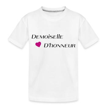Demoiselle d'honneur - T-shirt bio Premium Enfant - blanc - Devant