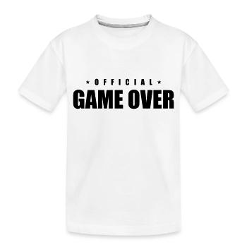 Game Over Slogan - T-shirt bio Premium Enfant - blanc - Devant
