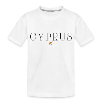 Ich liebe Zypern - Kinder Premium Bio T-Shirt - Weiß - Vorne